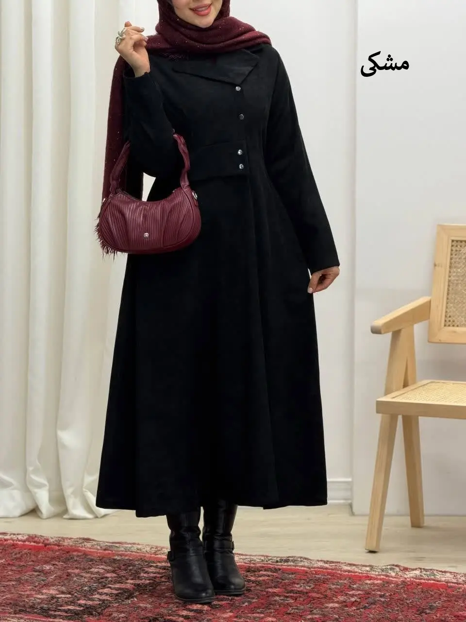 3717-مانتو مزونی وقار